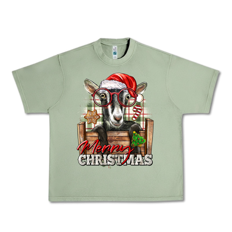 Merry Christmas Alpine Goat Urban Heavy Tee by LillyAllenDesigns | Teevron