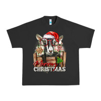 Pigment Black Merry Christmas Alpine Goat Urban Heavy Tee - LillyAllenDesigns