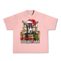 Salmon Merry Christmas Alpine Goat Urban Heavy Tee - LillyAllenDesigns