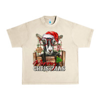Sandshell Merry Christmas Alpine Goat Urban Heavy Tee - LillyAllenDesigns