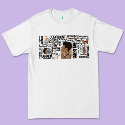 Black Woman Confident Premium Tee Designed By Maliassmallbusiness