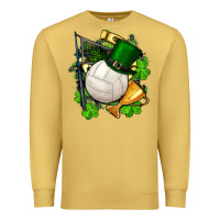 Antique Gold st.patrick's day volleyball Premium Sweatshirt - FaDigitalArtStudio