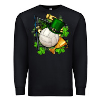 Black st.patrick's day volleyball Premium Sweatshirt - FaDigitalArtStudio