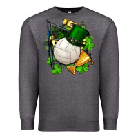 Charcoal Heather st.patrick's day volleyball Premium Sweatshirt - FaDigitalArtStudio