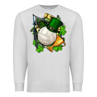 Dove Grey st.patrick's day volleyball Premium Sweatshirt - FaDigitalArtStudio