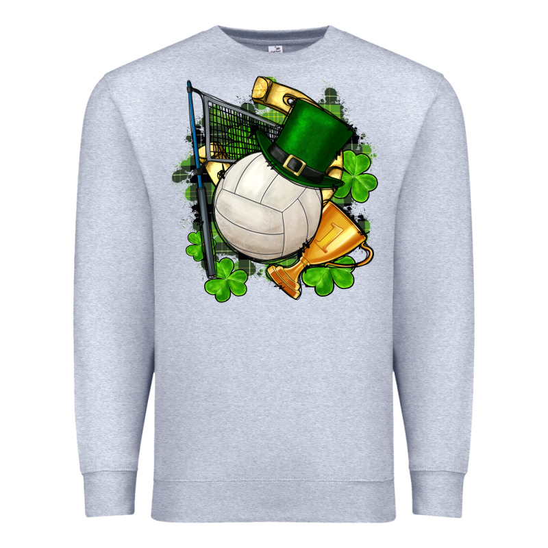 St.patrick's Day Volleyball Premium Sweatshirt by FaDigitalArtStudio | Teevron