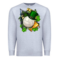 Heather Grey st.patrick's day volleyball Premium Sweatshirt - FaDigitalArtStudio