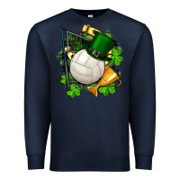 Navy st.patrick's day volleyball Premium Sweatshirt - FaDigitalArtStudio