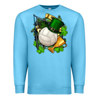 Ocean Blue st.patrick's day volleyball Premium Sweatshirt - FaDigitalArtStudio