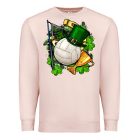 Pale Pink st.patrick's day volleyball Premium Sweatshirt - FaDigitalArtStudio