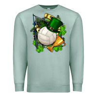 Seafoam st.patrick's day volleyball Premium Sweatshirt - FaDigitalArtStudio