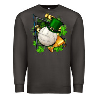 Smoke st.patrick's day volleyball Premium Sweatshirt - FaDigitalArtStudio