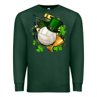 Sports Green st.patrick's day volleyball Premium Sweatshirt - FaDigitalArtStudio