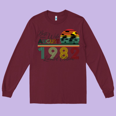 Best Wife Since August 1982 Limited Edition Long Sleeve Tee Designed By Bettercallsaul