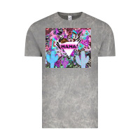 Cloud Rock mama cowboy western animal pattern neon Vintage Tee - LillyAllenDesigns