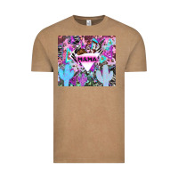 Vintage Coffee mama cowboy western animal pattern neon Vintage Tee - LillyAllenDesigns
