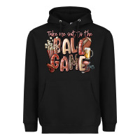 Black take me out to the ball game Heavyweight Hoodie - FaDigitalArtStudio