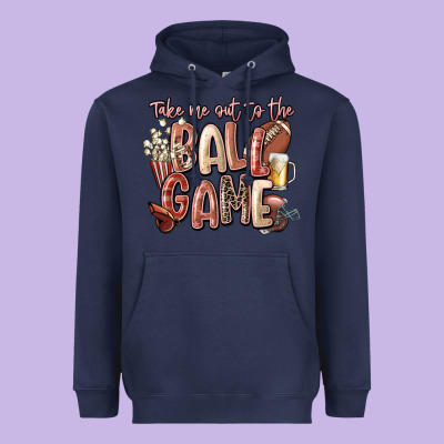 Take Me Out To The Ball Game Heavyweight Hoodie Designed By Fadigitalartstudio