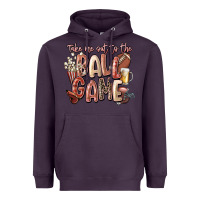 Plum take me out to the ball game Heavyweight Hoodie - FaDigitalArtStudio