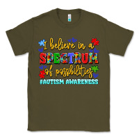 Army Green i believe in a spectrum of possibilities Classic Tee - LillyAllenDesigns