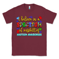 Burgundy i believe in a spectrum of possibilities Classic Tee - LillyAllenDesigns