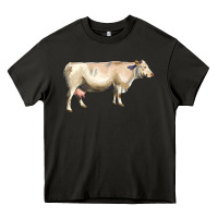 Asphalt charolais cattle Heavy Core Tee - LillyAllenDesigns
