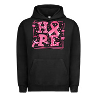 Pigment Black hope breast cancer awareness ribbon Urban Hoodie - LillyAllenDesigns