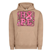 Pigment Burro hope breast cancer awareness ribbon Urban Hoodie - LillyAllenDesigns