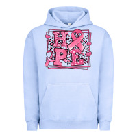 Pigment Grape Ice hope breast cancer awareness ribbon Urban Hoodie - LillyAllenDesigns