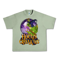 Oil Green Hocus Croakus Frog Urban Heavy Tee - LillyAllenDesigns