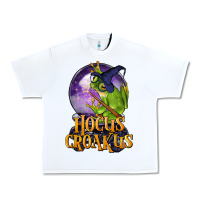 White Hocus Croakus Frog Urban Heavy Tee - LillyAllenDesigns
