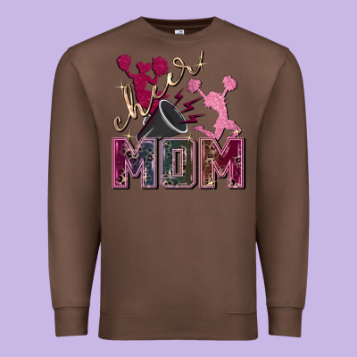 Cheer Mom Premium Sweatshirt Designed By Fadigitalartstudio