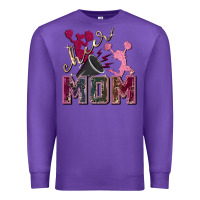 Purple cheer mom Premium Sweatshirt - FaDigitalArtStudio