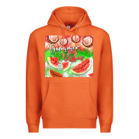 Carrot Watermelon and coconut summer 20oz skinny tumbler Premium Hoodie - FaDigitalArtStudio