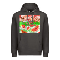 Smoke Watermelon and coconut summer 20oz skinny tumbler Premium Hoodie - FaDigitalArtStudio