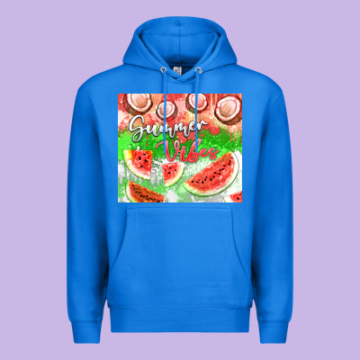Watermelon And Coconut Summer 20oz Skinny Tumbler Premium Hoodie Designed By Fadigitalartstudio