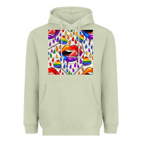 Matcha Pride lgbtq lips and heart lollipop seamless patte Heavyweight Hoodie - BundleAndBundleShop