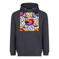 Smoke Pride lgbtq lips and heart lollipop seamless patte Heavyweight Hoodie - BundleAndBundleShop