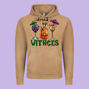 Drink Up Withces Halloween Vintage Hoodie Designed By Ranaportraitstore