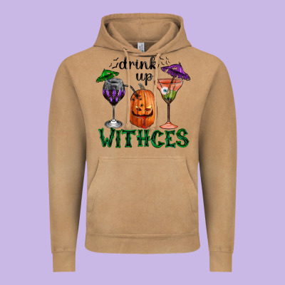 Drink Up Withces Halloween Vintage Hoodie Designed By Ranaportraitstore