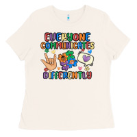 Bone everyone communicates differently Ladies Tee - MaliasSmallBusiness
