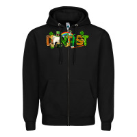 Black St. Patrick's Day Dentist Zipper Hoodie - CowGirlArtShop