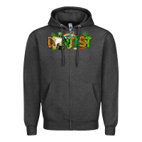 Charcoal Heather St. Patrick's Day Dentist Zipper Hoodie - CowGirlArtShop
