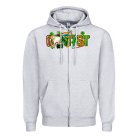 Heather Grey St. Patrick's Day Dentist Zipper Hoodie - CowGirlArtShop
