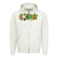 Oatmeal Heather St. Patrick's Day Dentist Zipper Hoodie - CowGirlArtShop