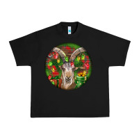 Black Spanish Goat Christmas Ornament Urban Heavy Tee - LillyAllenDesigns