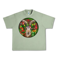 Oil Green Spanish Goat Christmas Ornament Urban Heavy Tee - LillyAllenDesigns