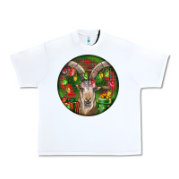 White Spanish Goat Christmas Ornament Urban Heavy Tee - LillyAllenDesigns