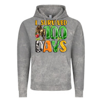 Cloud Rock dinosaur 100day celebration Vintage Hoodie - LillyAllenDesigns