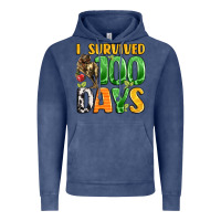 Dinosaur 100day Celebration Vintage Hoodie | Teevron